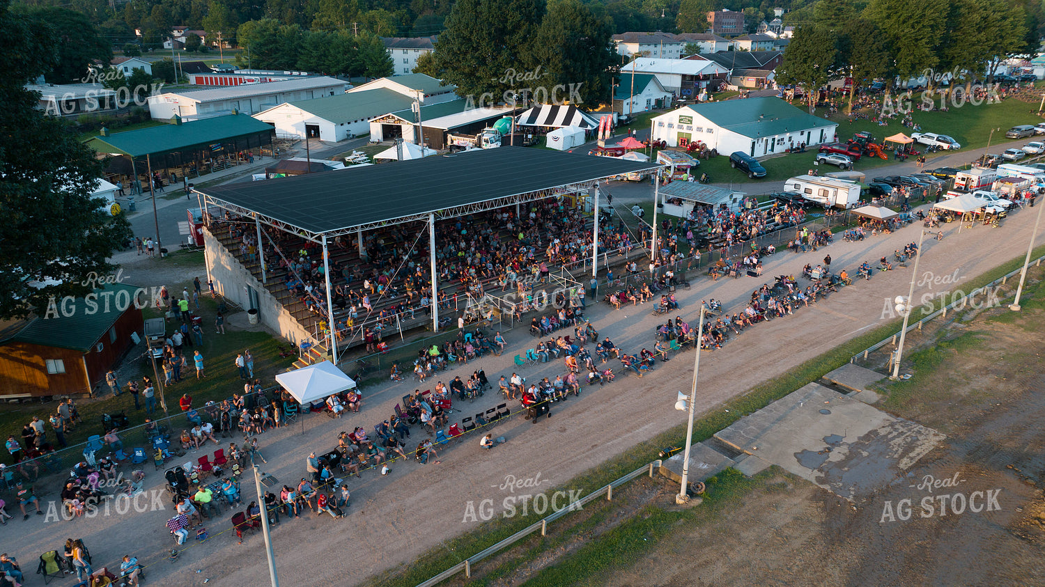 Aerial of County Fair Rodeo 52876