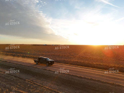 Truck Driving on Dirt Road 239188