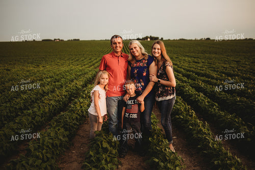 Farm Family in Soybean Field 4603