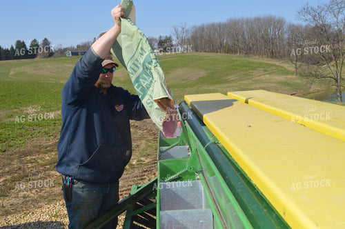 Loading Seed Drill with Alfalfa Seed 206074