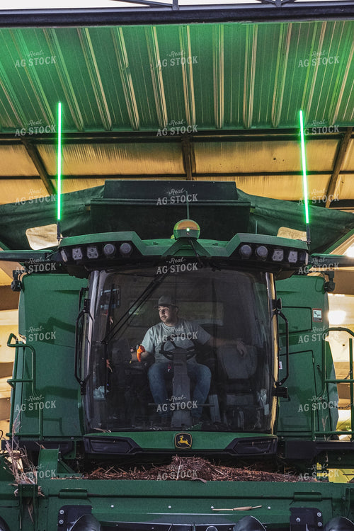 Putting Combine in Shed 273011