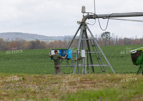 Checking Control Panel on Irrigation System 79859