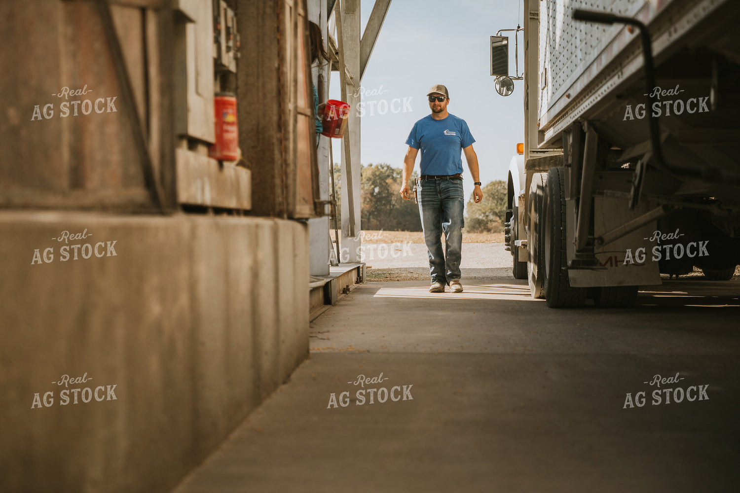 Male Farmer in Farmyard 7039