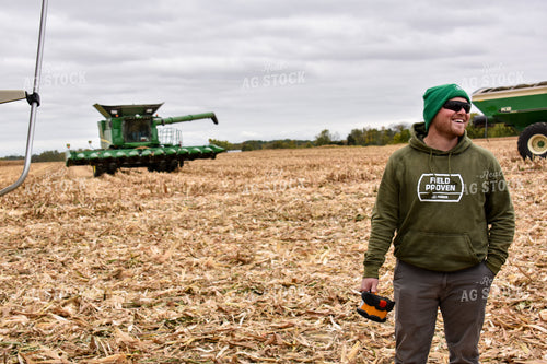 Farmer Talking in Field 84214