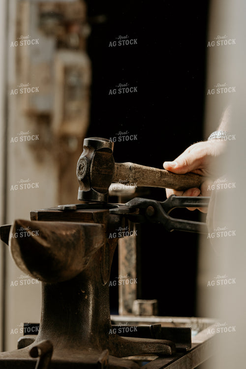 Farrier Making Horseshoes 52731