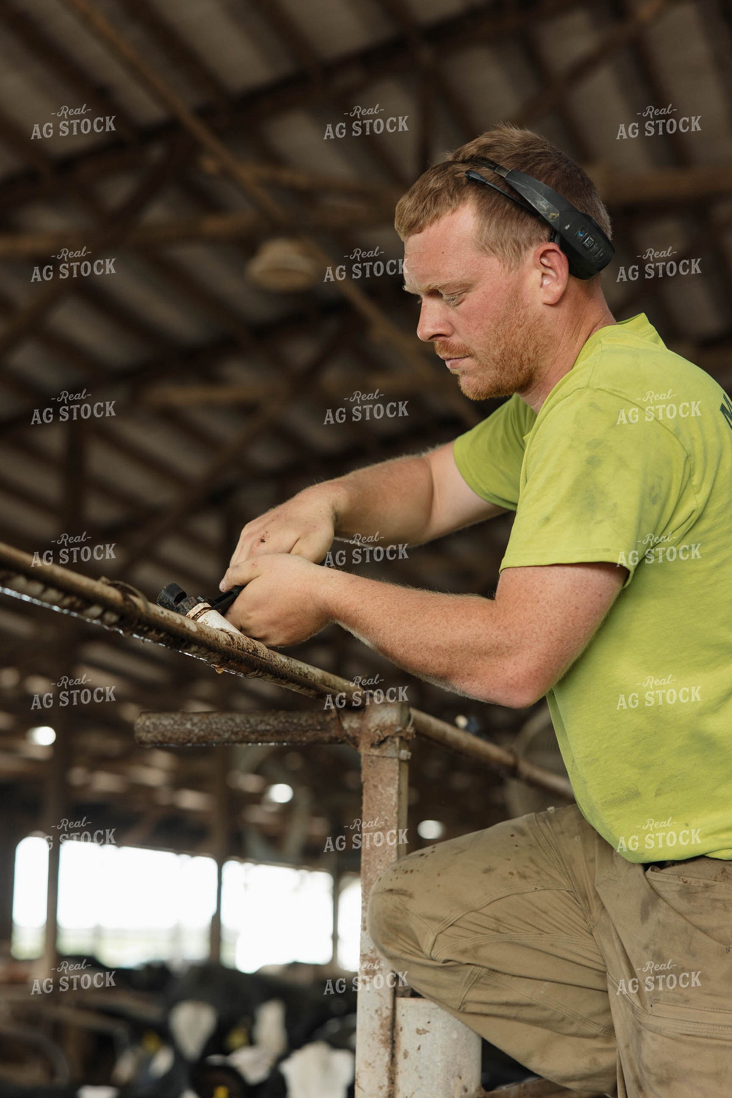 Farmer Fixing Water Lines 152756