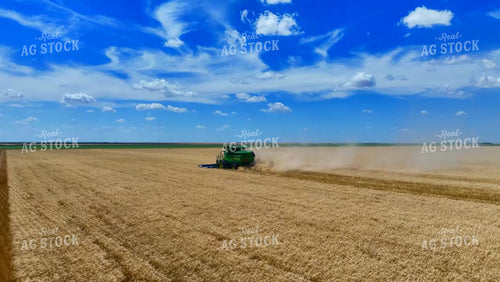 Aerial of Wheat Harvest 199066