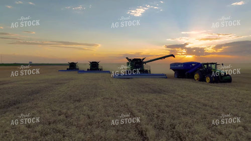 Aerial of Wheat Harvest 199018