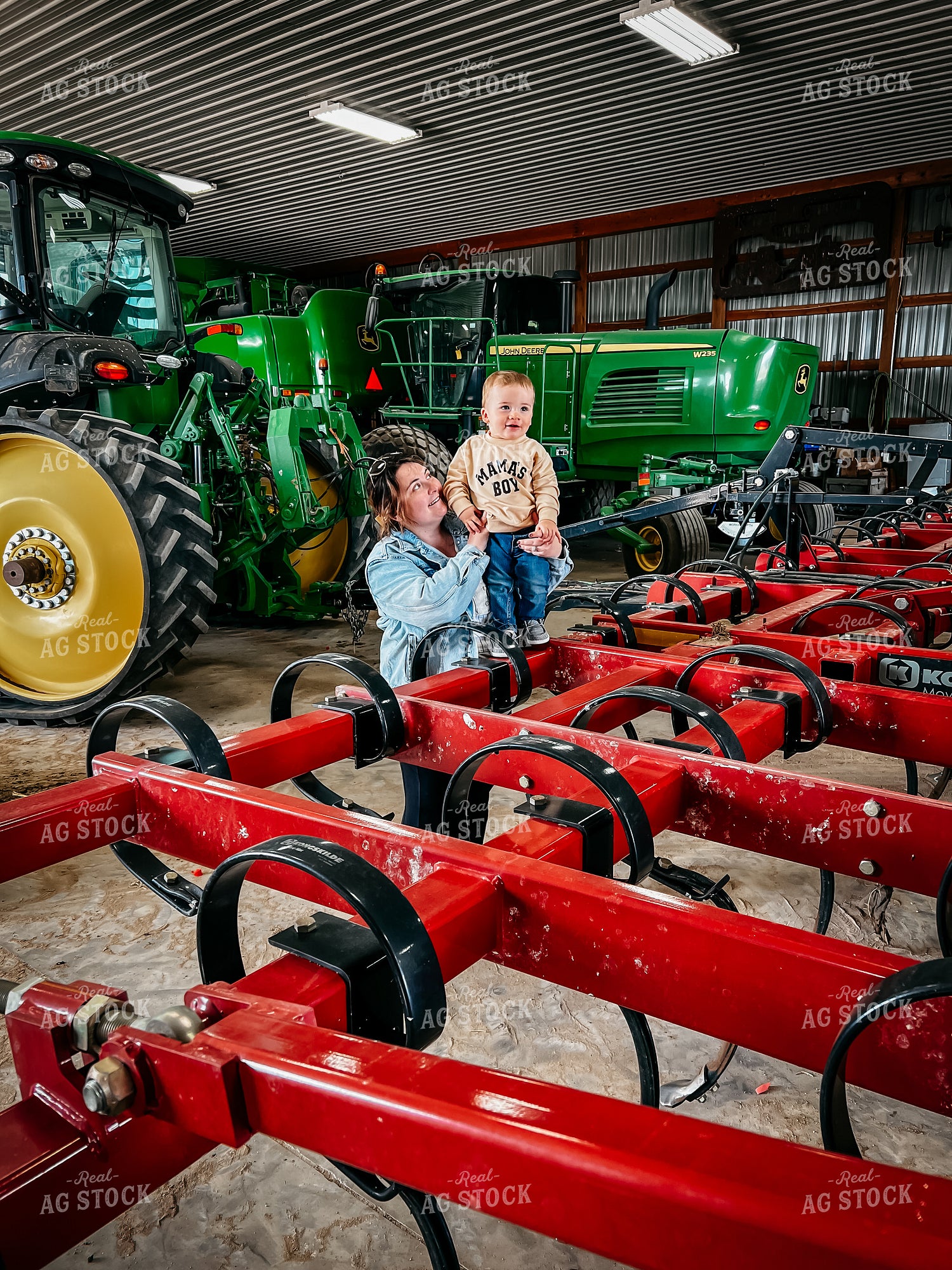 Farm Mom and Farm Kid in Shed 56287