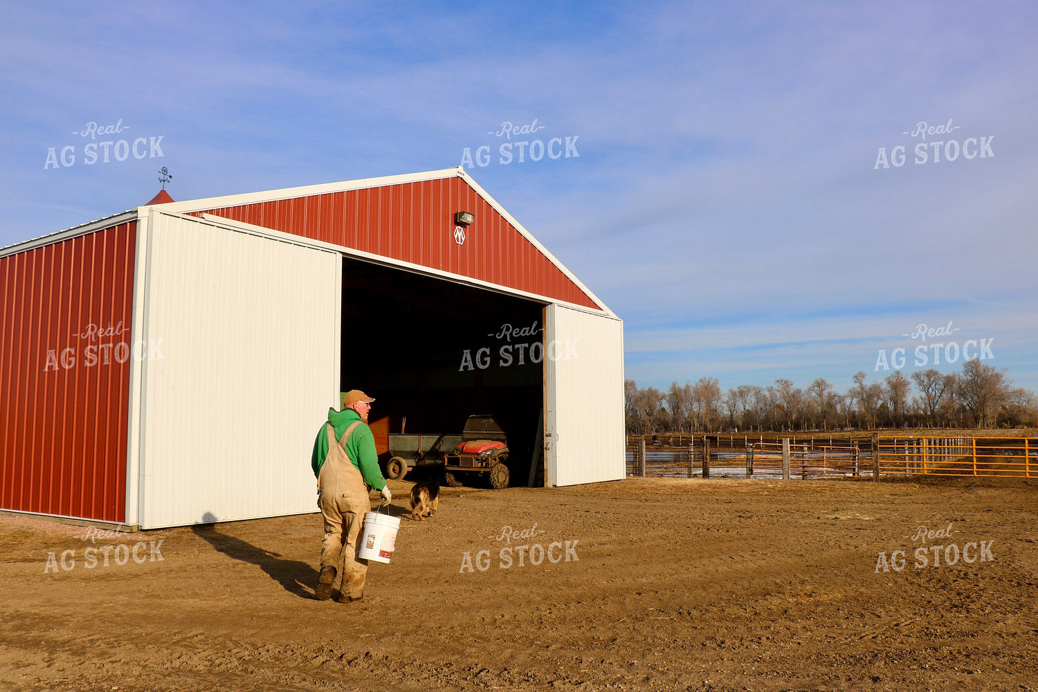 Farmer Doing Chores 299200
