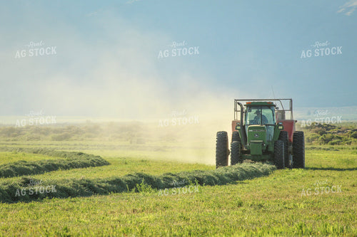 Baling Summer Hay Alfalfa and Mixed Grass 78144