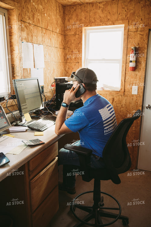 Male Farmer Talking on Phone 7020