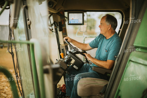 Farmer in Combine 6619
