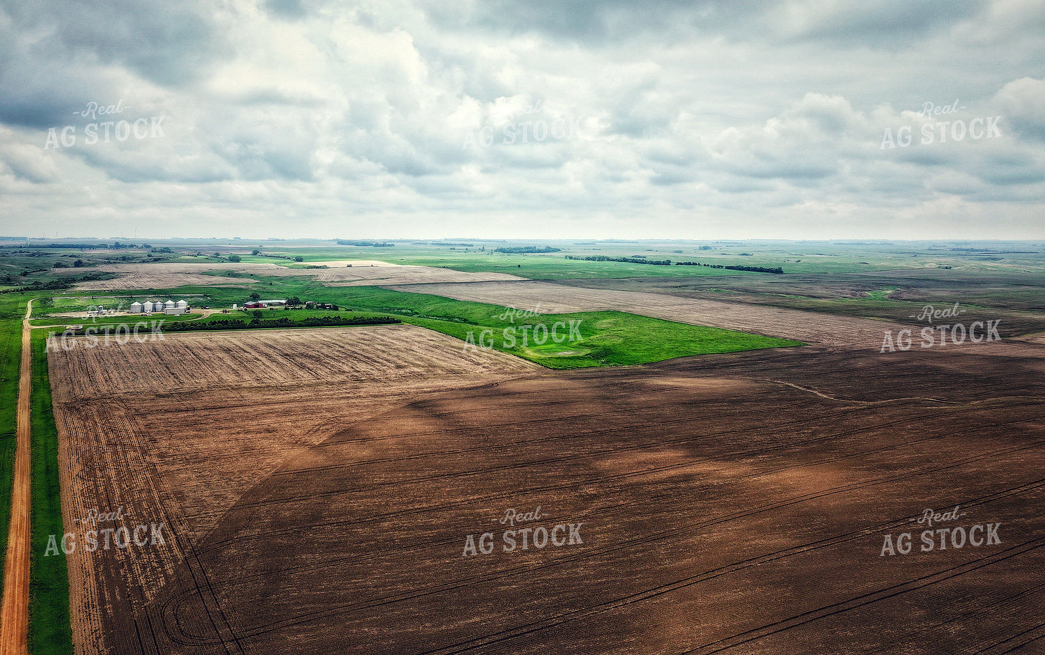 Aerial of Tilled Ground 141283