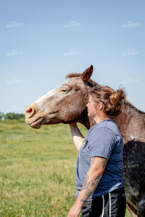 Farm Kid with Horse 155279