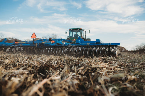 Close Up of Disking Corn Field 3626