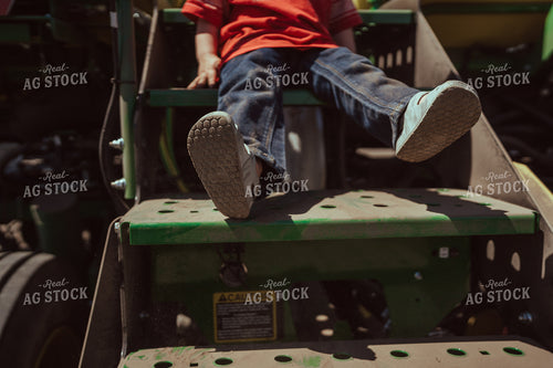 Farm Kid Helps with Test Plot 196131