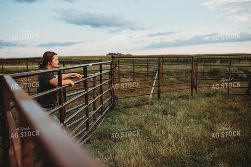 Rancher Looking at Pasture 6471