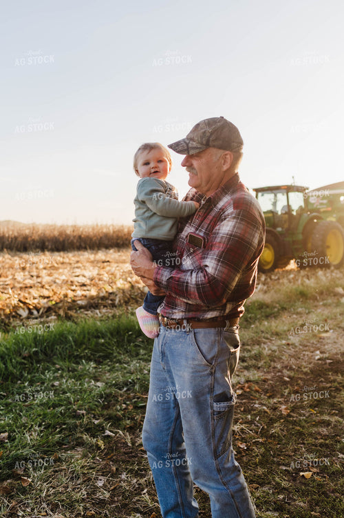 Farmer Holding Kid 115131