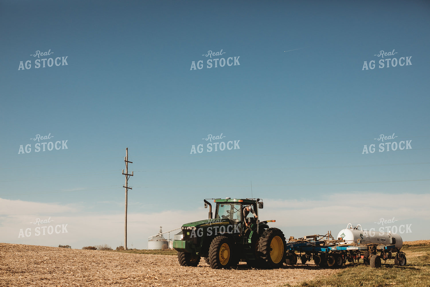 Tractor and Anhydrous Ammonia Applicator and Tank 3567