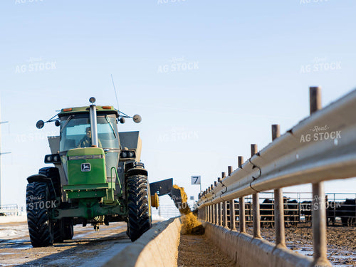 Filling Trough With Feed Wagon 70216