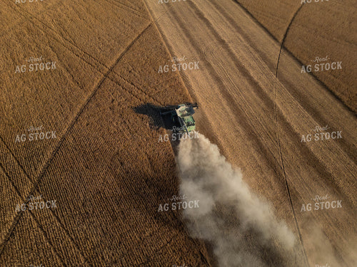 Aerial of Soybean Harvest 115449