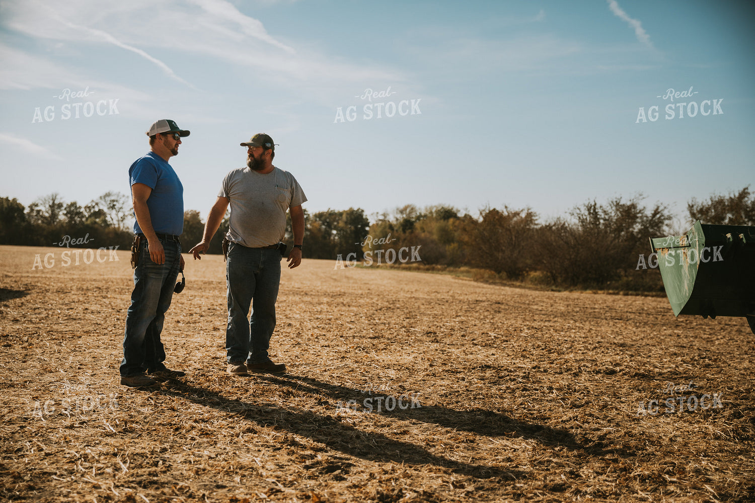 Farmers Talking in Field 7081