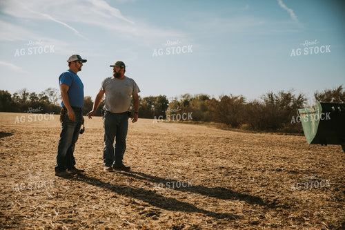 Farmers Talking in Field 7081