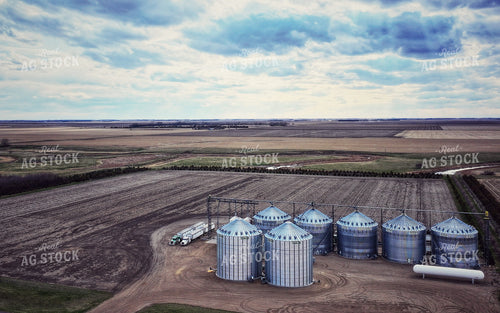 Aerial of Grain Storage 141266