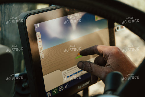 Famer Using Equipment Monitor 67563