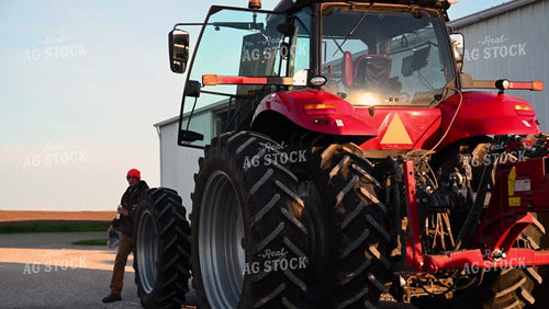 Driving Tractor at Sunrise - 139