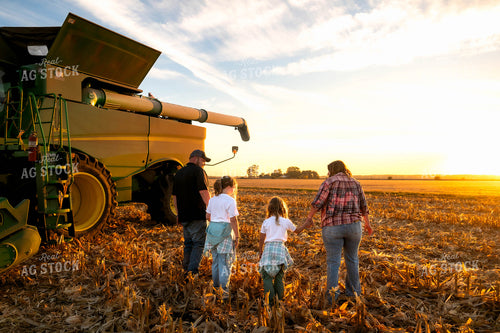 Farm Family by Combine 115579