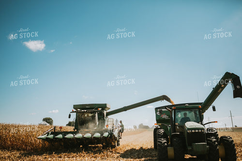 Farmer Grandpa Climbing into Combine 4702