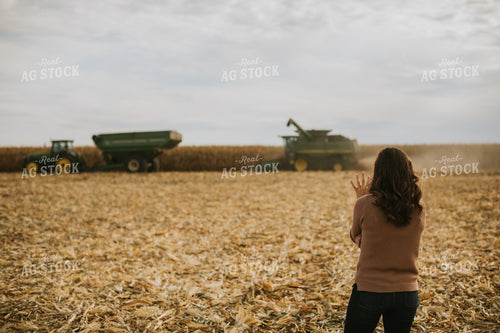 Farmer in Corn Field 6591
