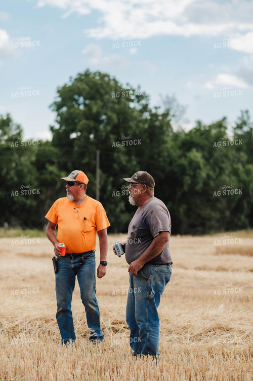 Farmers Talking in Wheat Field 115176