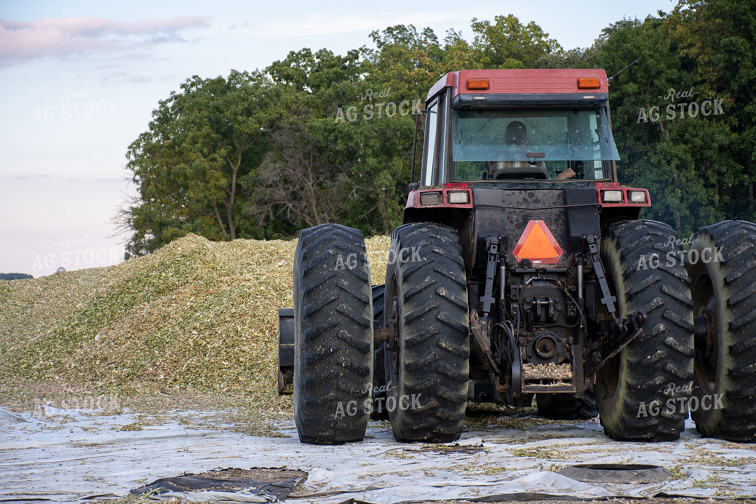 Tractor Getting Animal Feed 50228