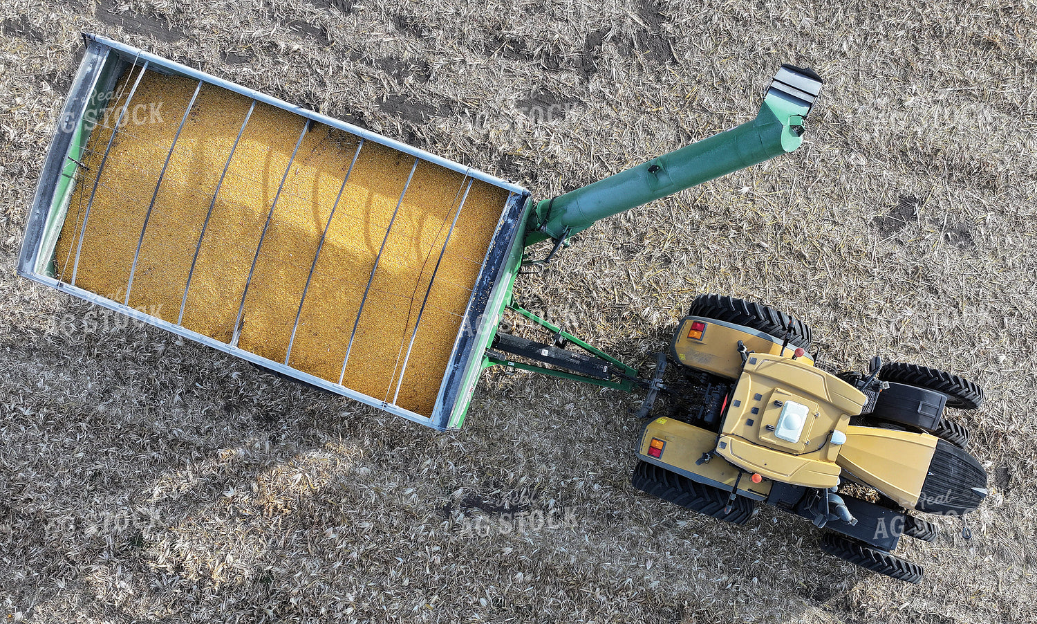 Aerial of Grain in Wagon 141499