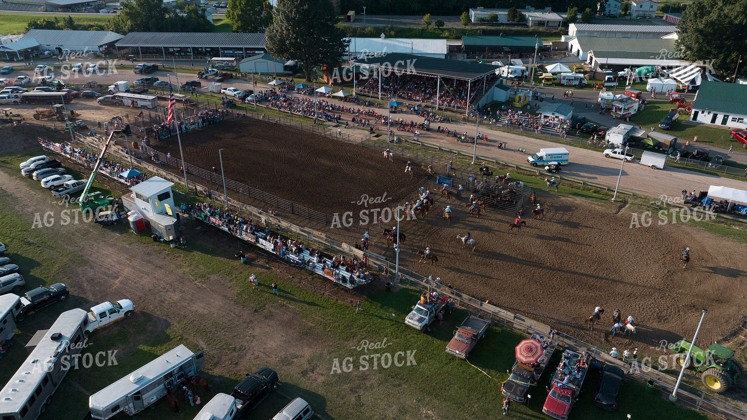 Aerial of County Fair Rodeo 52868
