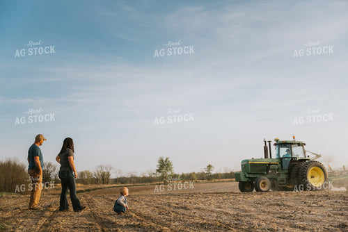 Farm Family in Field 7421