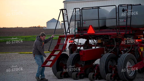 Loading the Planter with the Seed Tender - 123