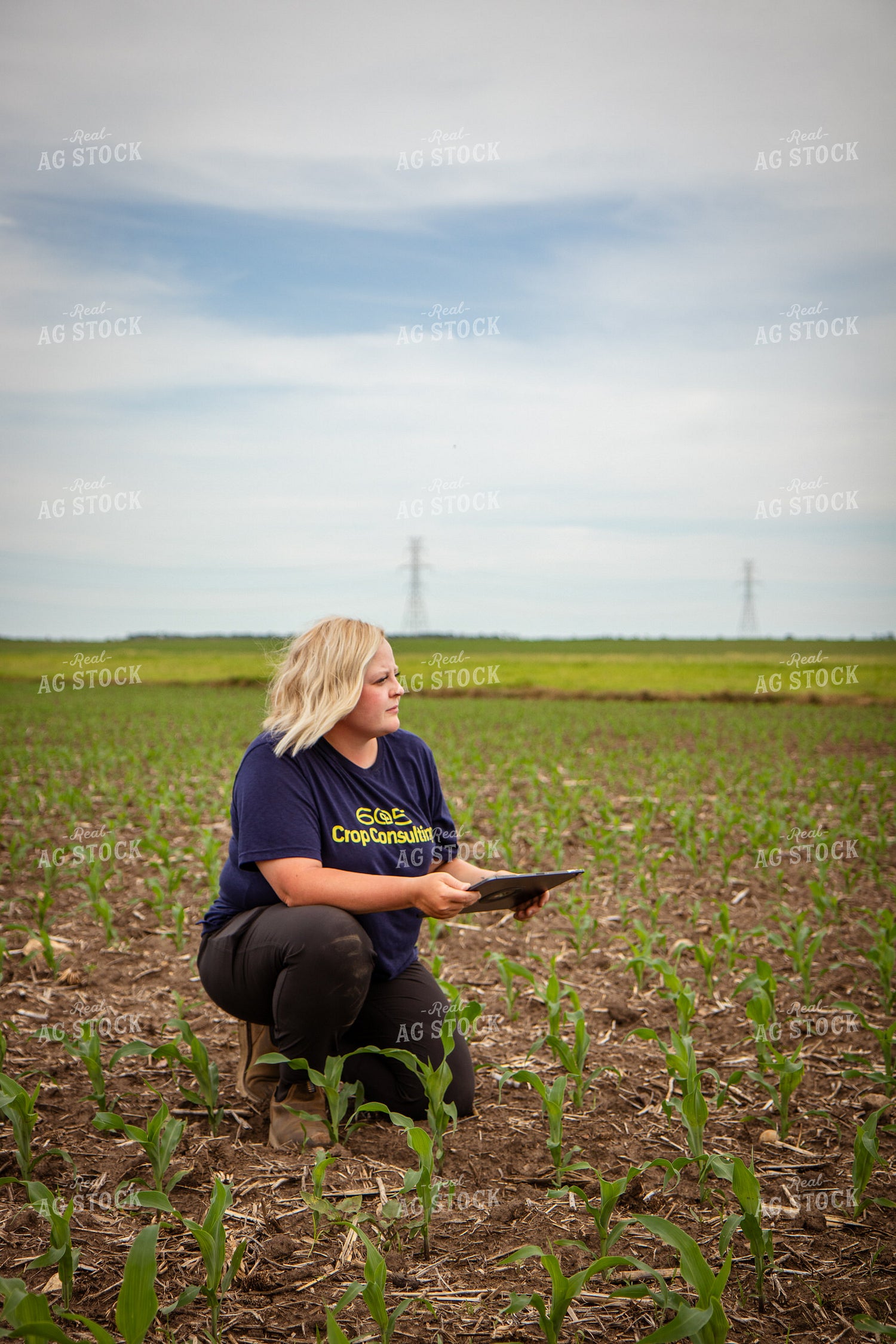 Female Agronomist Scouting Field 67754