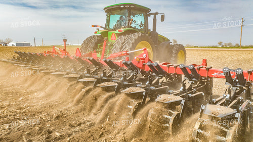 Tractor Strip Tills Field 56633