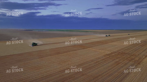 Aerial of Wheat Harvest 199012