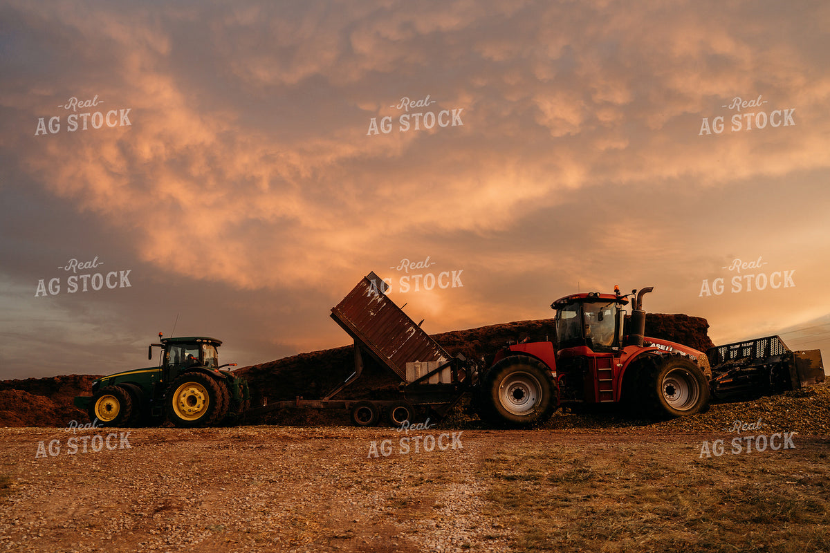 Unloading and Packing Silage 196383