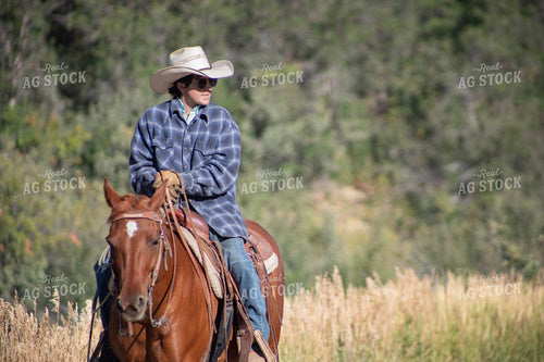 Cowboy on Horseback 117384