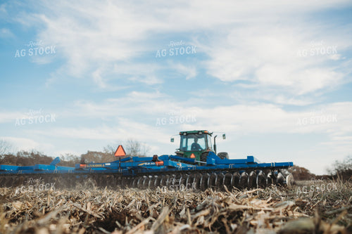 Close Up of Disking Corn Field 3627
