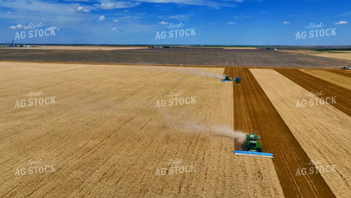 Aerial of Wheat Harvest 199065