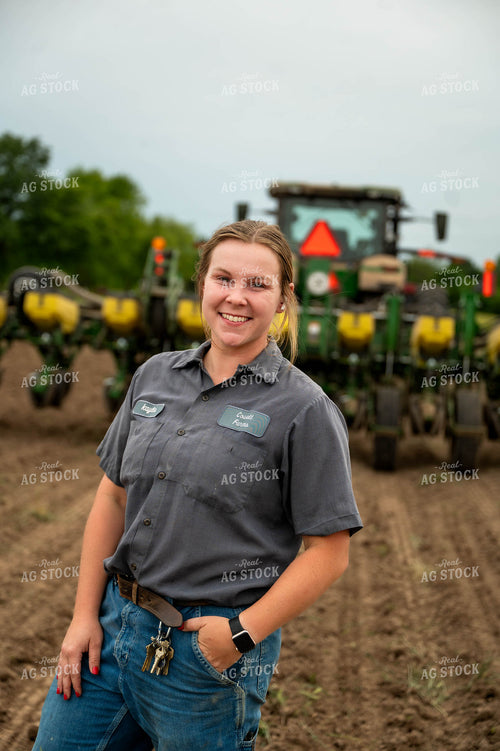 Female Farmer by Planter 115704