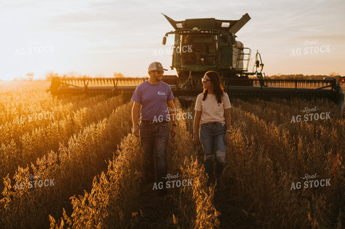 Farmers in Soybean Field 6981