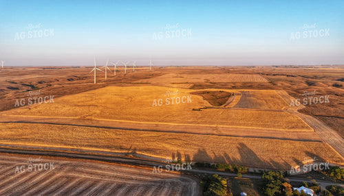 Aerial of Corn Harvest 141191